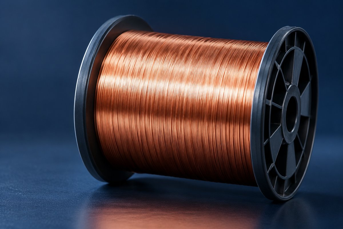 Illustrative copper winding wire spool; final configuration confirmed during enquiry